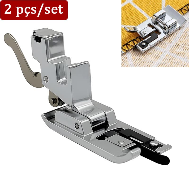 【Promoção】Kit 02 Sapata Calcador Ponto Overlock Acabamento Chulear Patchwork.