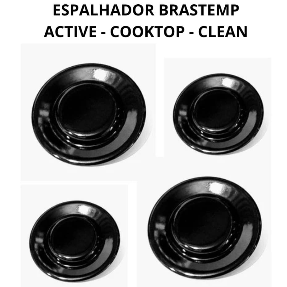 Kit 4 Espalhadores Para Fogão Brastemp Chapéu