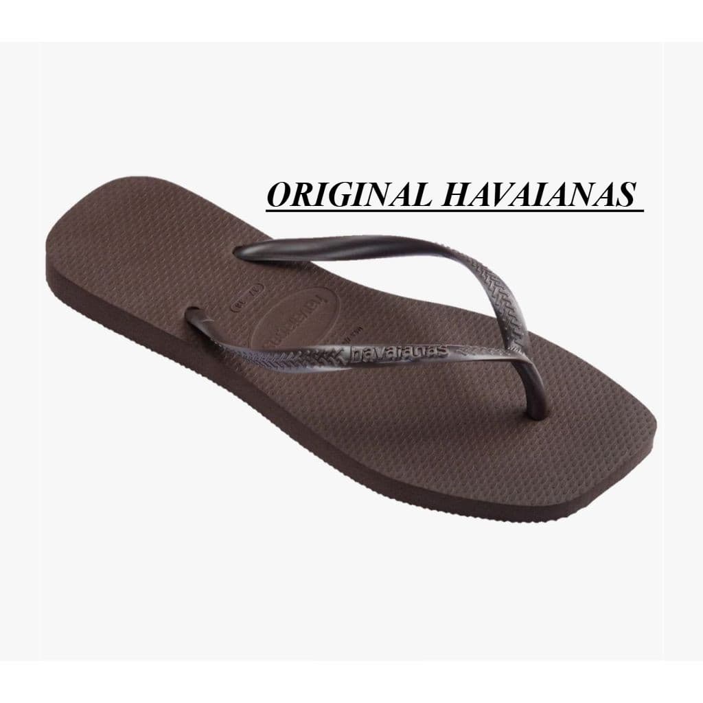 Slim Square Chinelo Havaianas  Sem Estampa Bico Quadrado - ORIGINAL