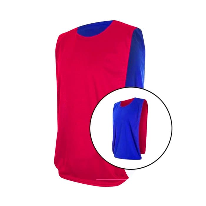 Colete de Treino Dupla Face TRB Vermelho e Azul