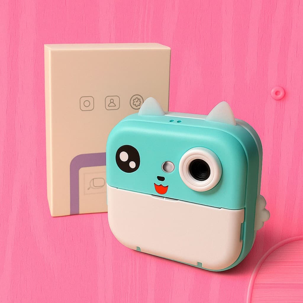 Câmera Digital Térmica Infantil com Impressão Instantânea Diversão e Criatividade para os Pequenos
