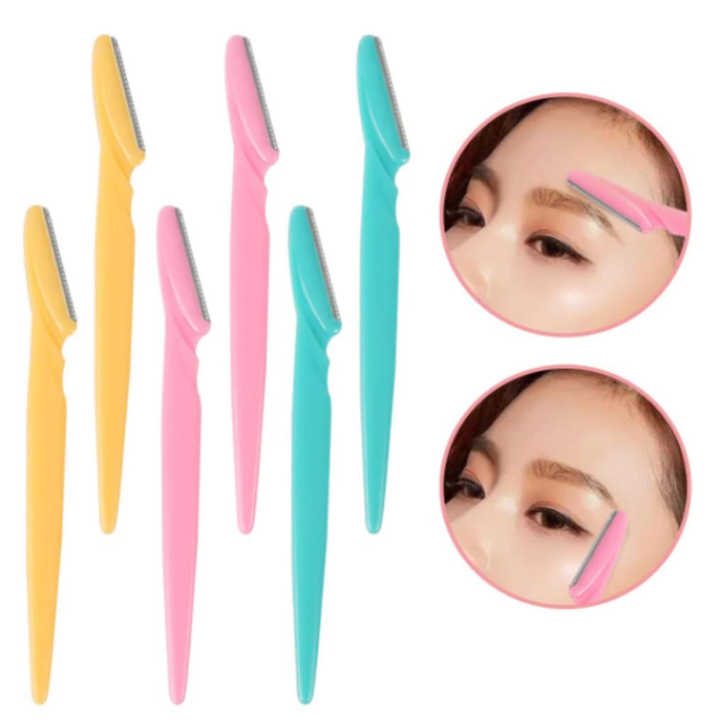 Kit Lâmina Sobrancelha e Rosto Navalha Navalhete para Depilação Facial sobrancelhas buço e axila