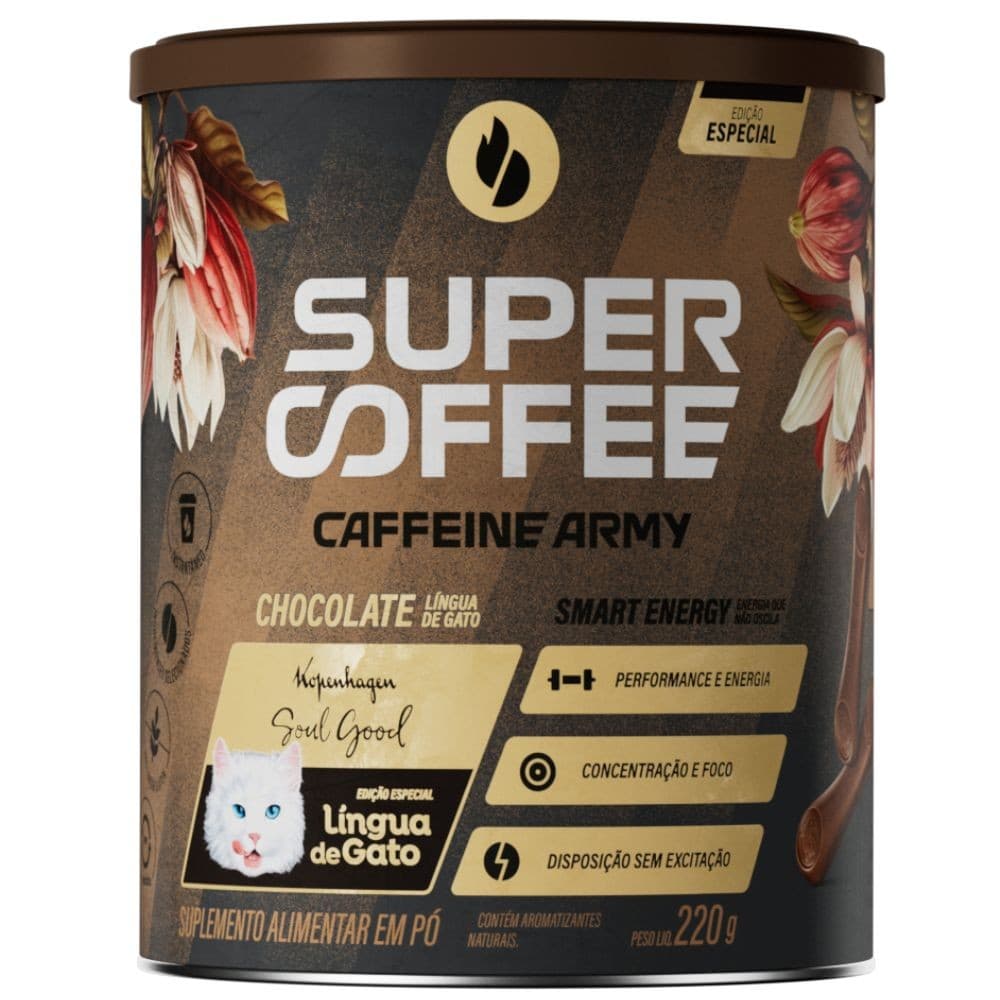 SuperCoffee 3.0 Lingua de Gato 220g - Caffeine Army