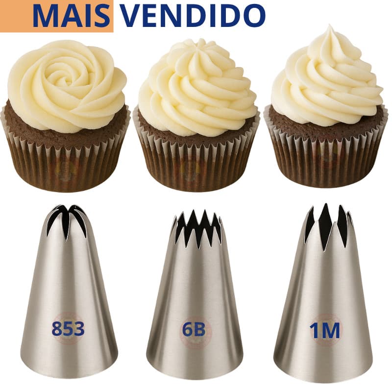 Bicos De Pastelaria Rosa Ferramentas Para Decoração De Bolo Bocal Creme Dicas De Cozimento Acessórios 1M 6B 853