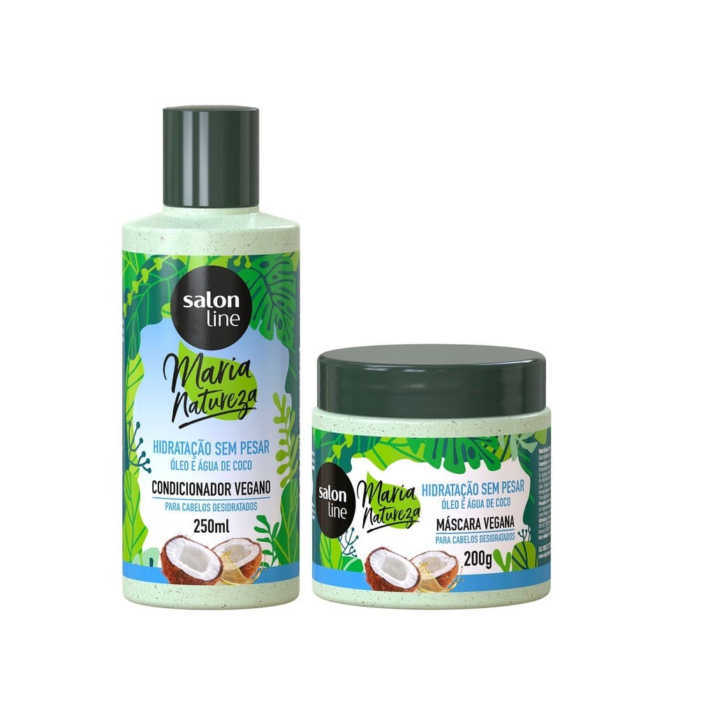 Condicionador + Máscara Maria Natureza Hidratação Sem Pesar Salon Line