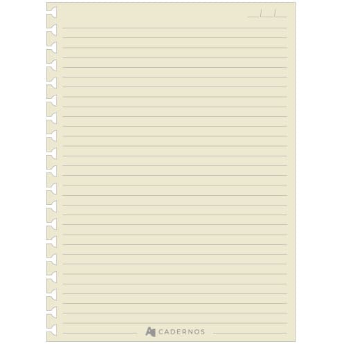 Refil Pólen Pautado P/ Caderno AD C/ 50 Folhas 80g/m²