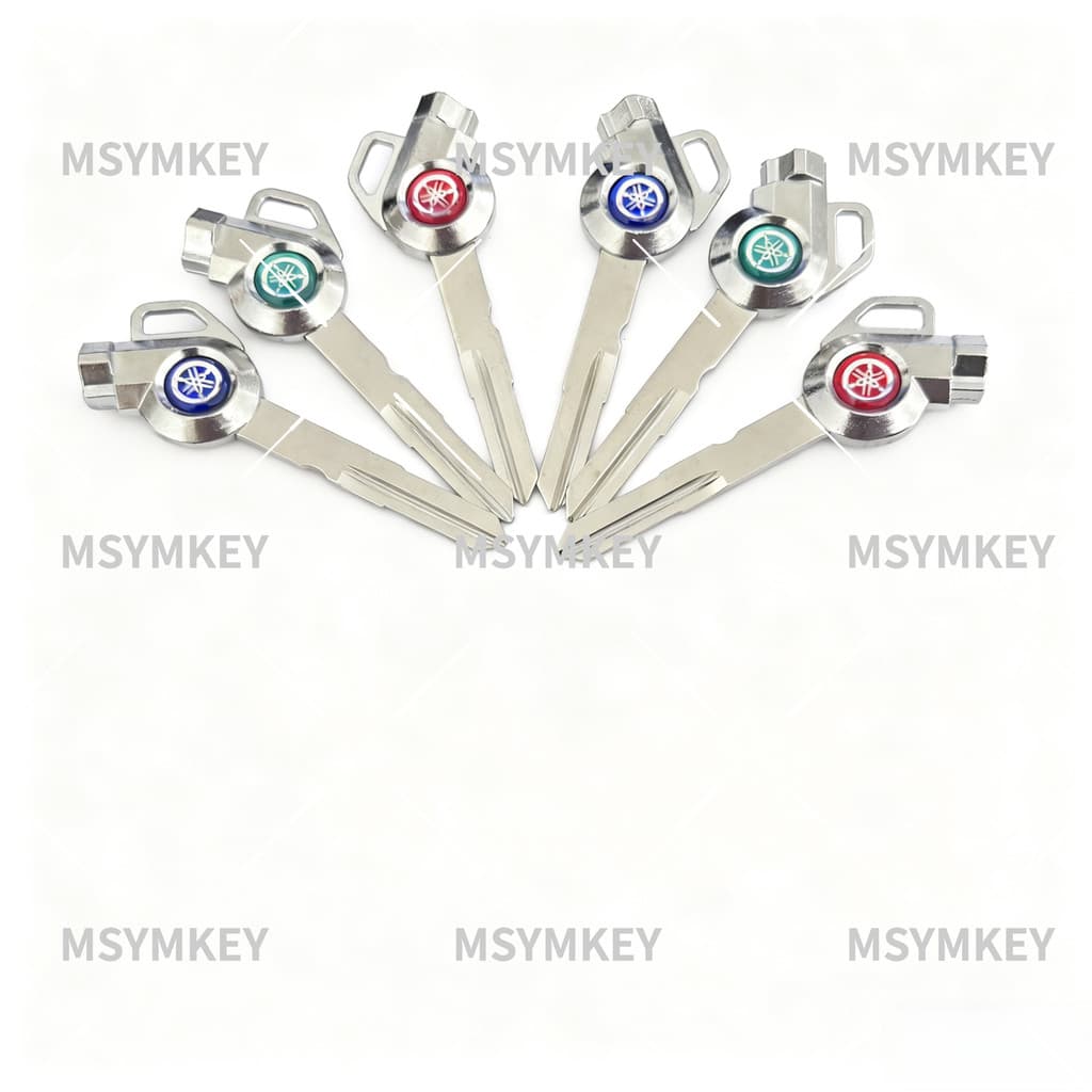 Espaços Em Branco Para Chave De Zinco YAMAHA MIO/GEAR/FAZZIO Key 2Line/Double Groove Esquerda BLADE (Três Ímãs Grátis)