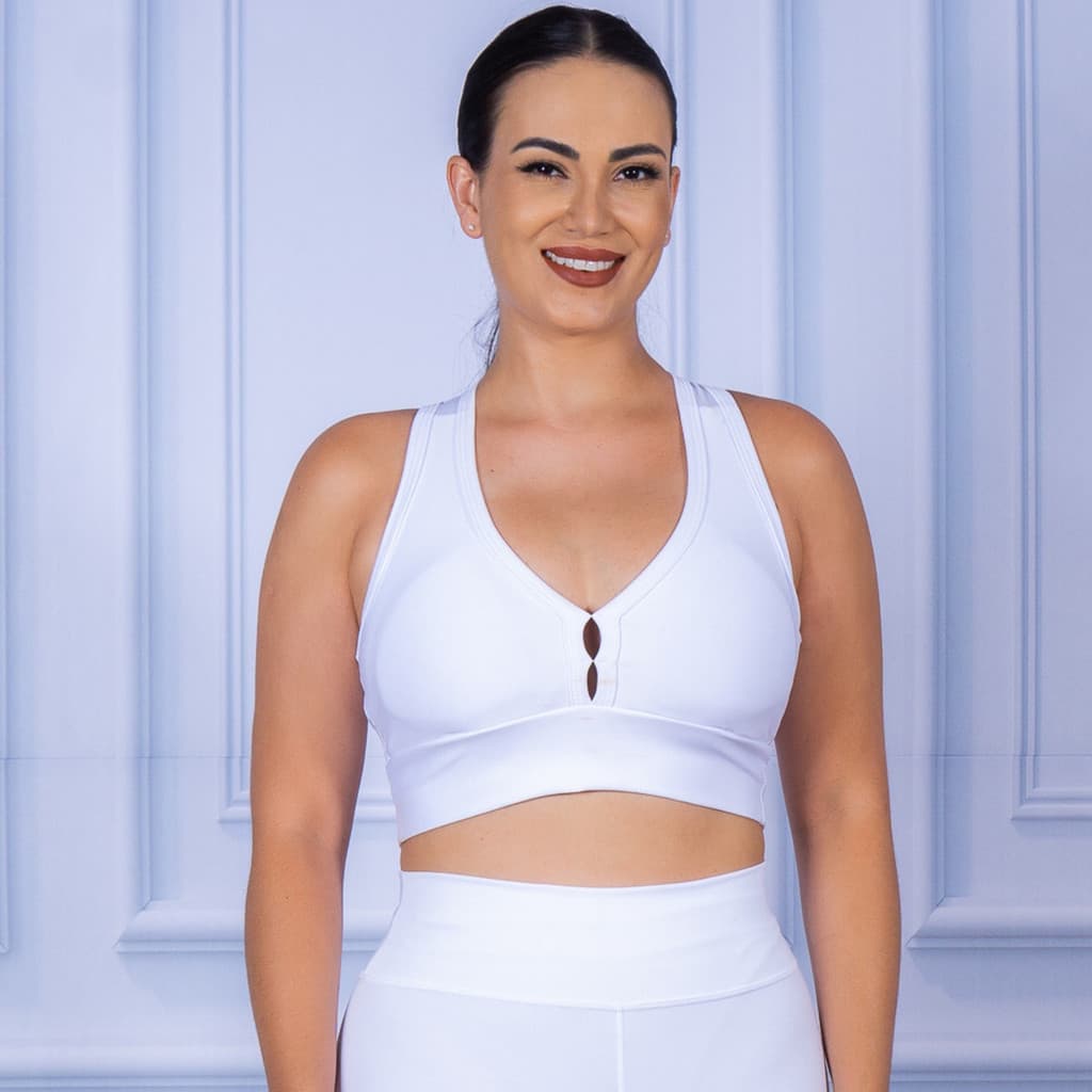 Top Fitness Academia  C/ Bojo Liso Tops Para Malhar Nadador