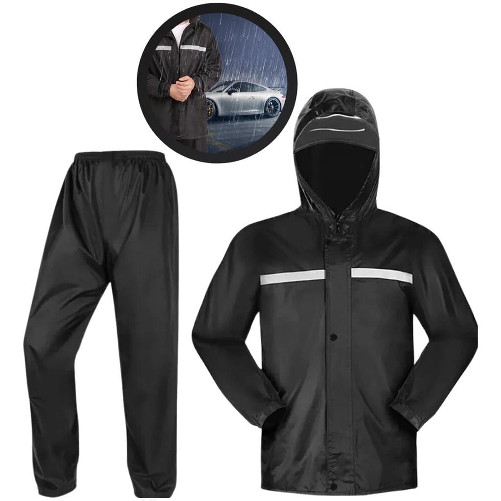 Kit 2 Capa De Chuva Moto Motoqueiro Impermeável Reforçada