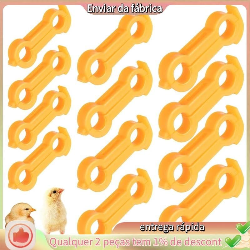 Splay Leg Hobble Brace Para Baby Chick 12Psc , Aparelhos De Frango , Faixas De Perna De Aves