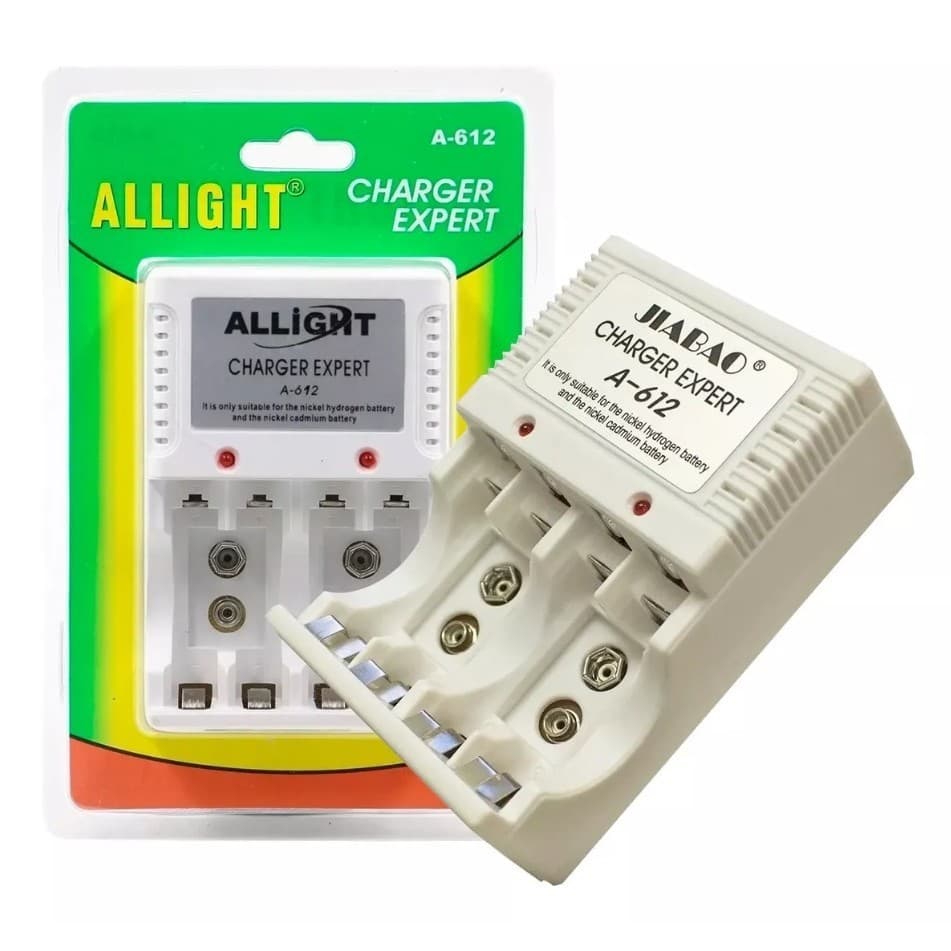 Carregador A612 Allight Para 4 Pilhas Aa, Aaa 9v 110/220v
