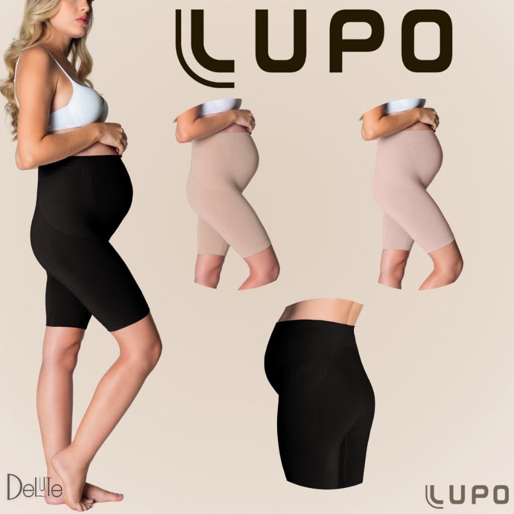Bermuda High Loba Boxer Grávida Sem Costura Gravidez Lupo Calcinha