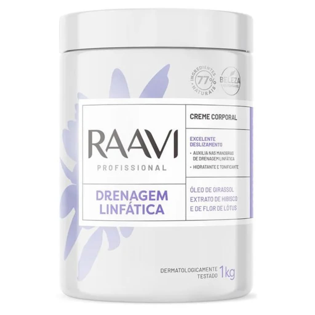 Creme Raavi Drenagem Linfatica - 1kg