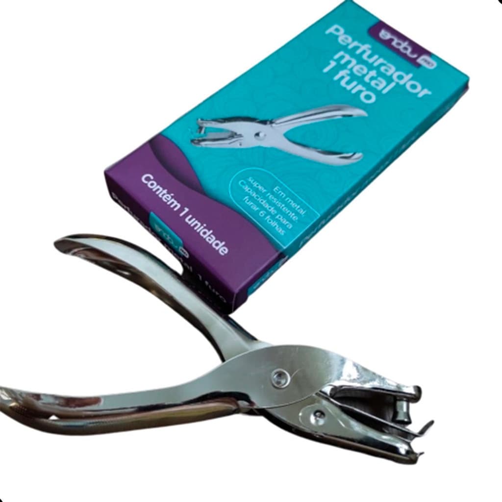 Perfurador Metal Mini  1 Furo Onda