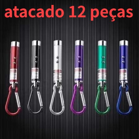atacado 12peças Caneta laser vermelho Alta qualidade 3 em 1 1mv 49 pés laser mini lanterna led feixe de luz ponteiro
