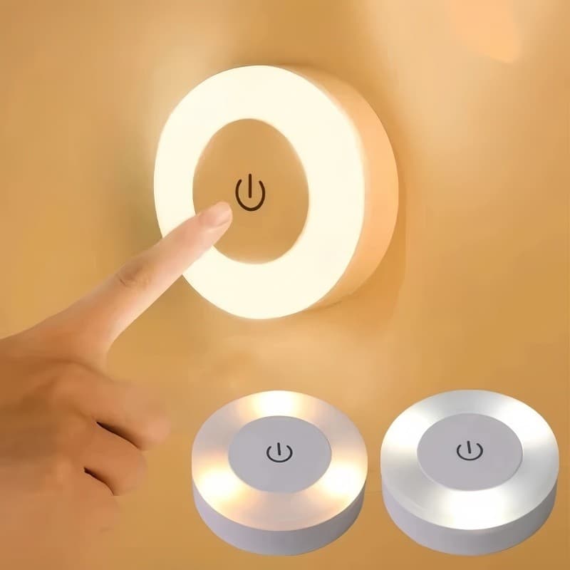 Mini LED toque luz da noite USB recarregável luz de cabeceira simples atmosfera moderna luz