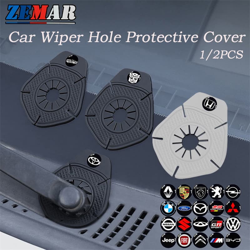 Capa de Silicone para Limpador de Carro, 1/2 Unidades, Protetor Universal Contra Poeira, à Prova de Chuva, Bloqueando 16