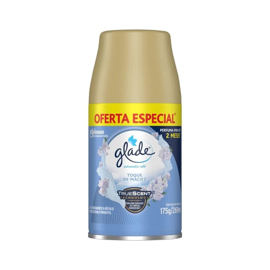 Odorizador de Ambiente Glade Refil Toque de Maciez 269ml