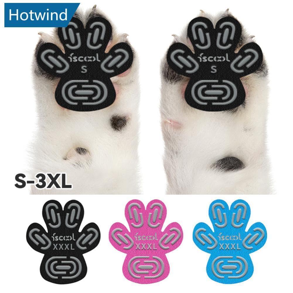 HW 4 Pçs Cão Antiderrapante Pé Remendo Pata Apertos Almofadas De Tração Adesivos De Proteção De Com Adesivo Mais Forte D