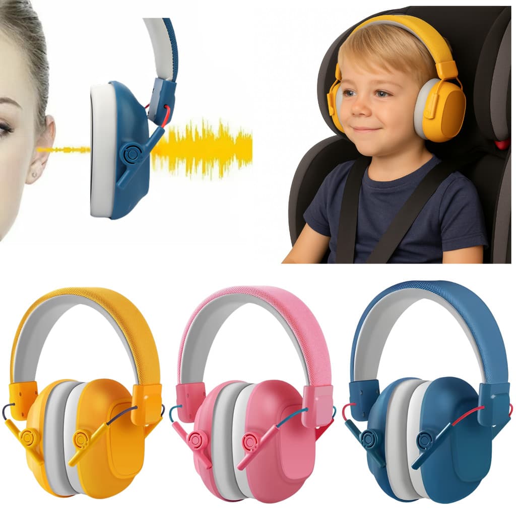 Fone Abafador de Som Autismo Infantil Protetor de Ruídos