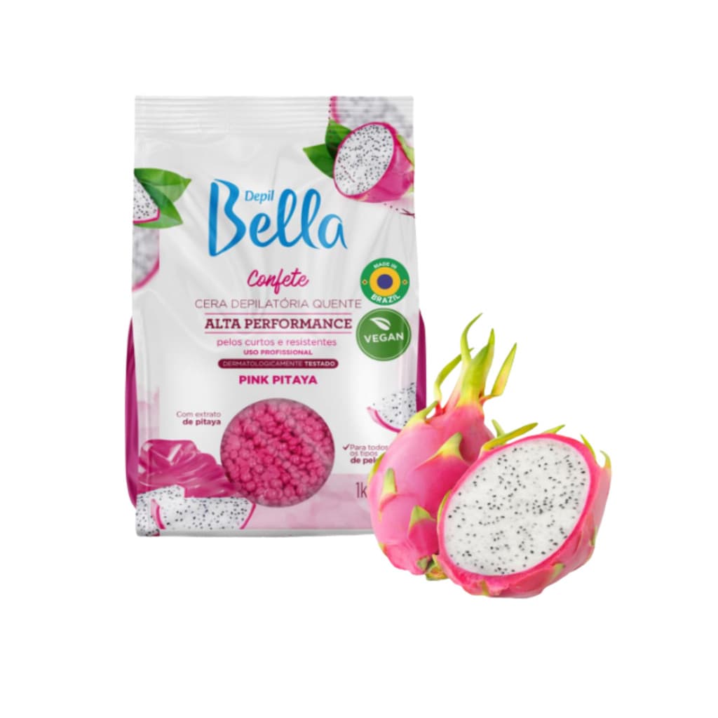 Cera Depil Bella Confete Pink Pitaya 1kg