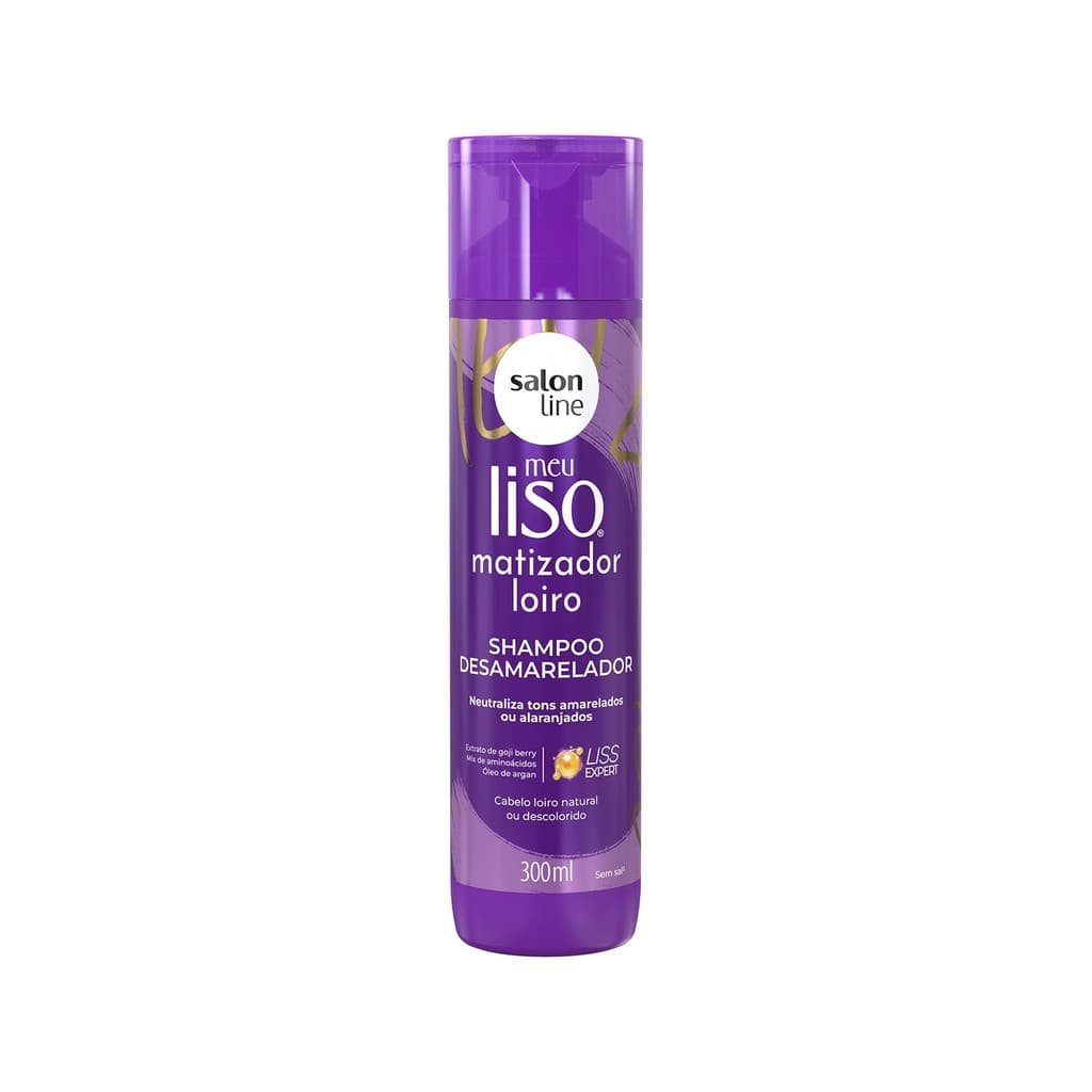 Shampoo Meu Liso Matizador Loiro Salon Line 300ml