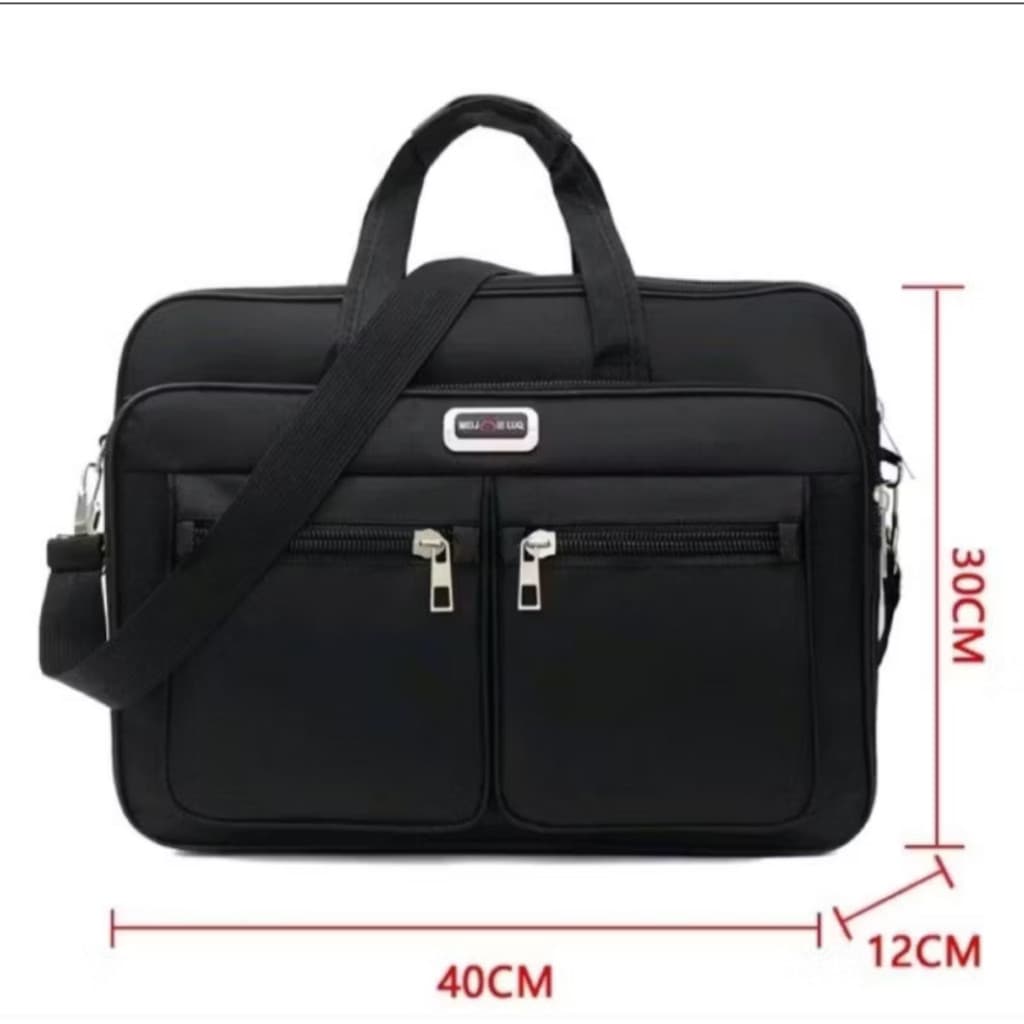 Pasta Executiva Notebook 15" impermeável • Bolsa de trabalho Reforçada • Nylon Premium com Compartimentos