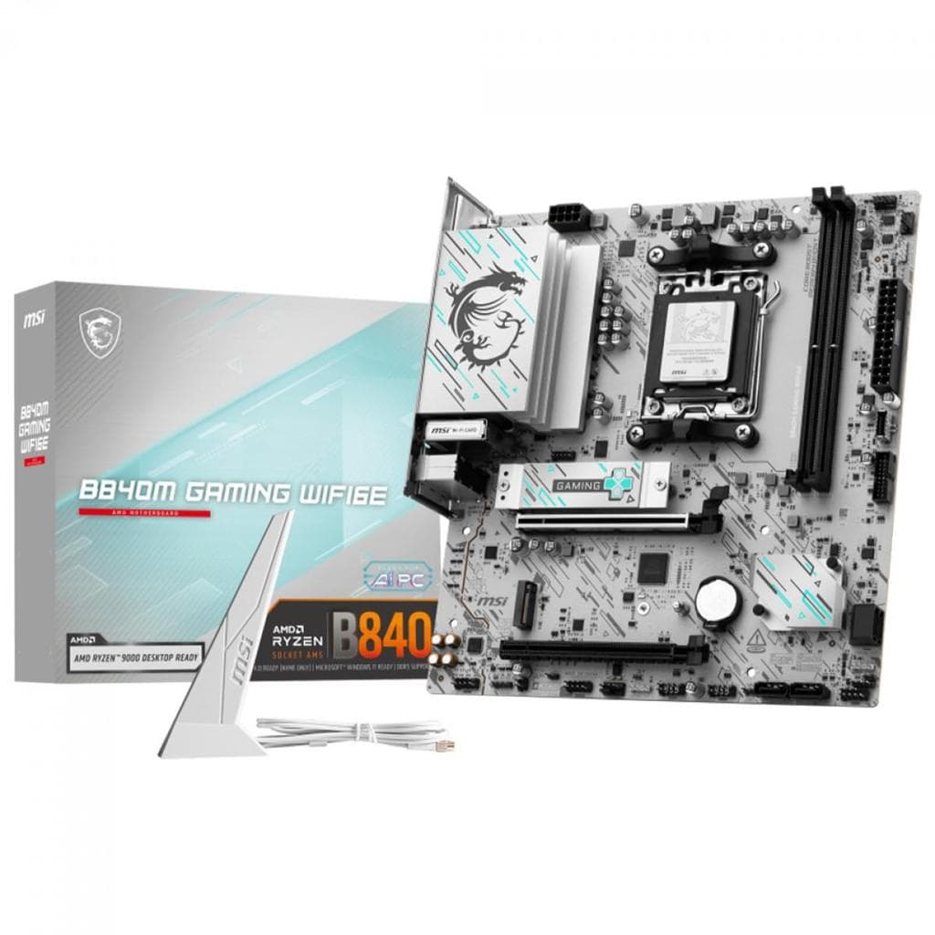 Placa Mãe MSI B840M Gaming WiFi6E, Chipset B840, AMD AM5, mATX, DDR5, B840M GAMING WIFI6E