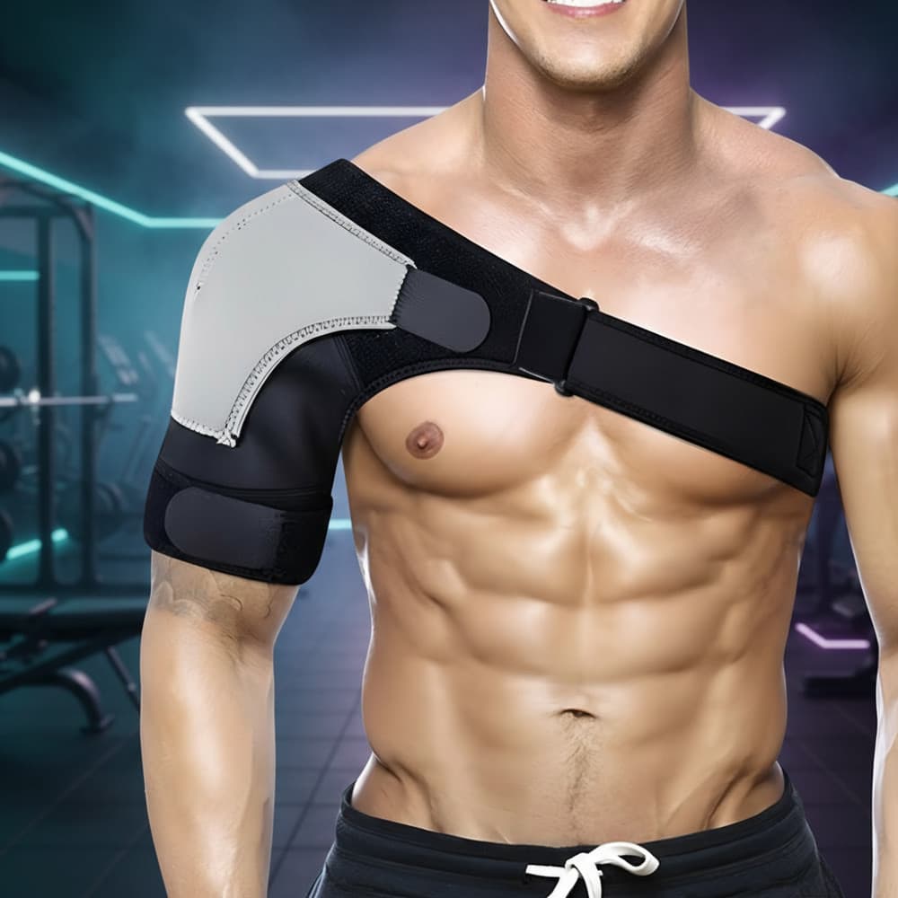 Protetor De Ombro e Clavícula Bilateral Ombreira Ortopédica Unissex Treino Crosfit