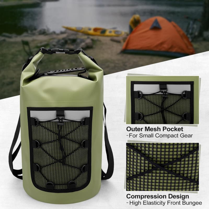 Bolsa seca, bolsa de viagem para atividades ao ar livre para passeios de barco, caiaque, pesca, caminhadas, rafting