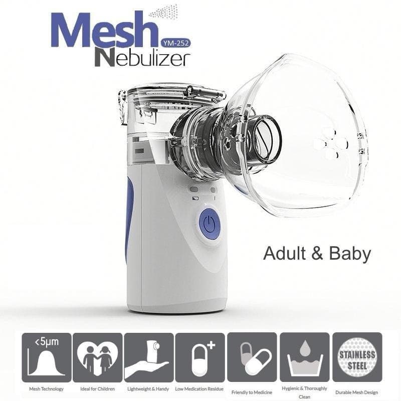 Máquina Nebulizadora Portátil Inalador Nebulizador Adulto Infantil Silencioso