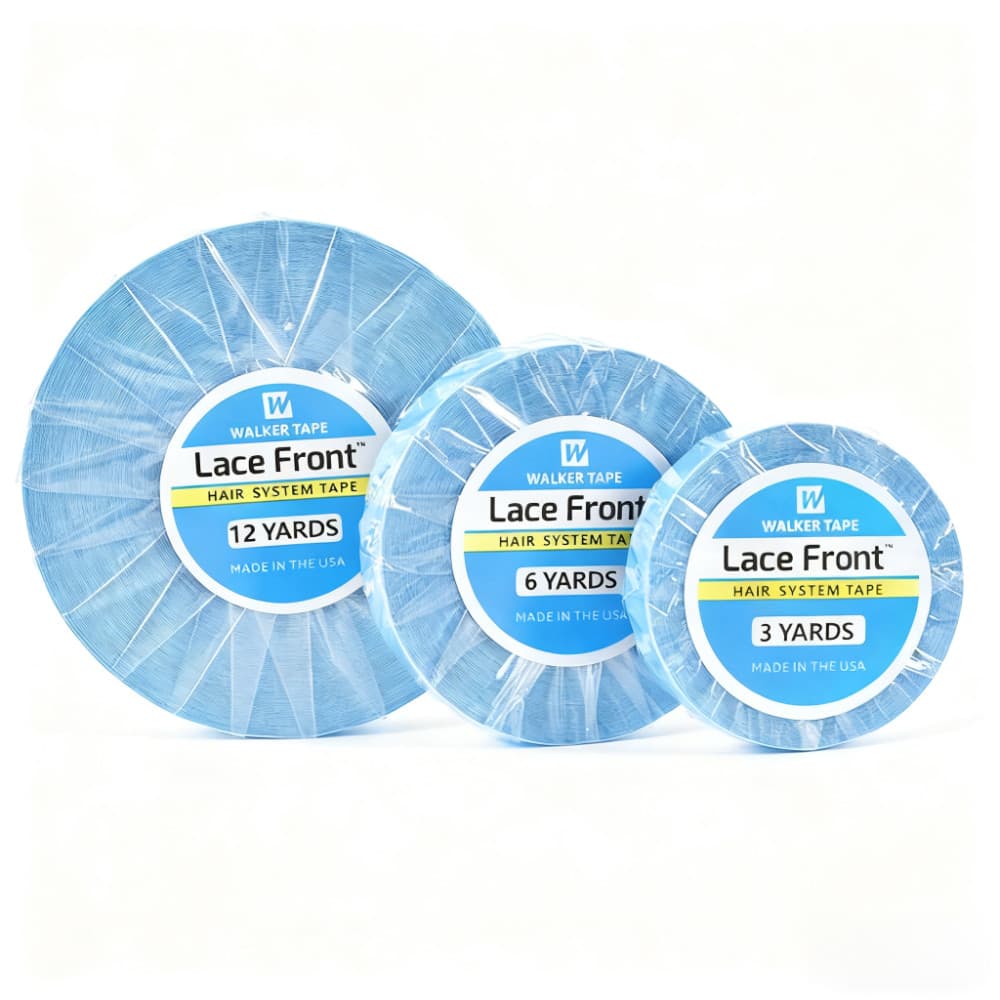 3/6/12 Yards Cola Fita Dupla Face Full Lace Closure Peruca wig