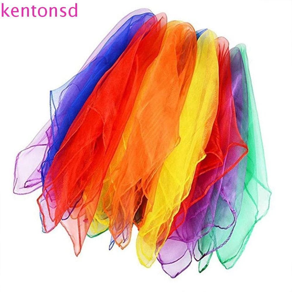 Lenços De Ginástica KENTONSD Práticos Para Crianças Dançando 6 Cores Doces Coloridos Jogo Ao Ar Livre Gaze De Dança