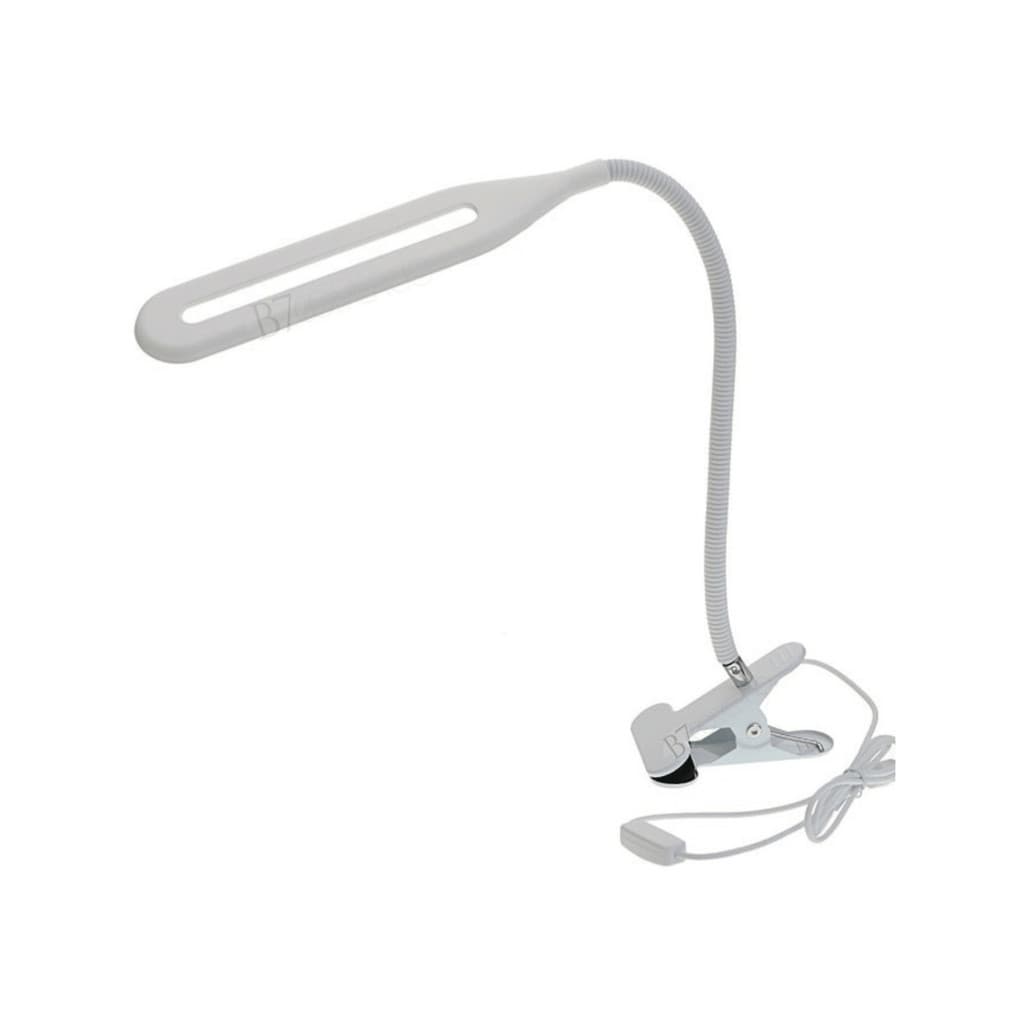 Luminária de Mesa Manicure Ajustável com LED Flexível e Base de Clipe -