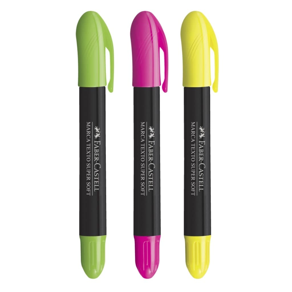 Marca Texto SuperSoft Gel - Faber-Castell Ideal para Bíblia Vade Mecum