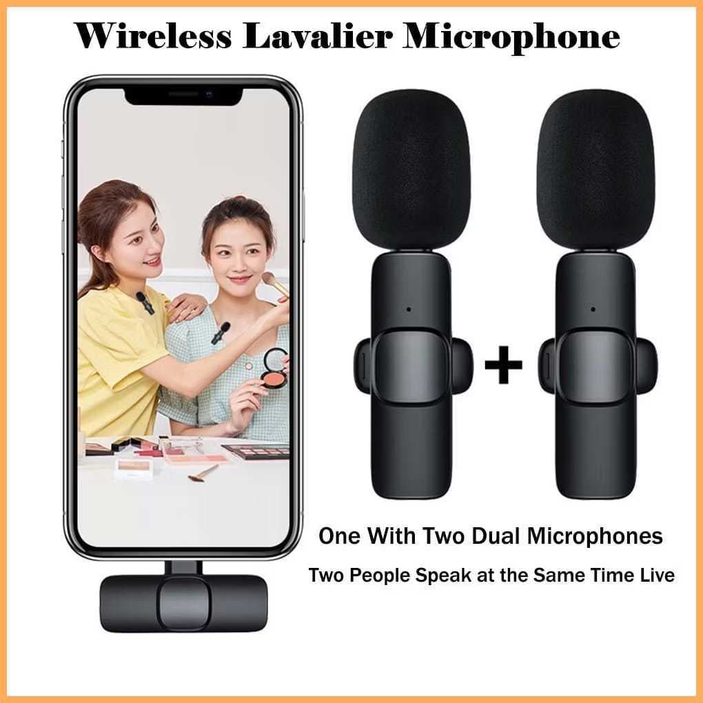 Mini Microfone Portátil De Lapela K9 Sem Fio Para Telefone De Jogos Ao Vivo IOS Android Vlog Imperio