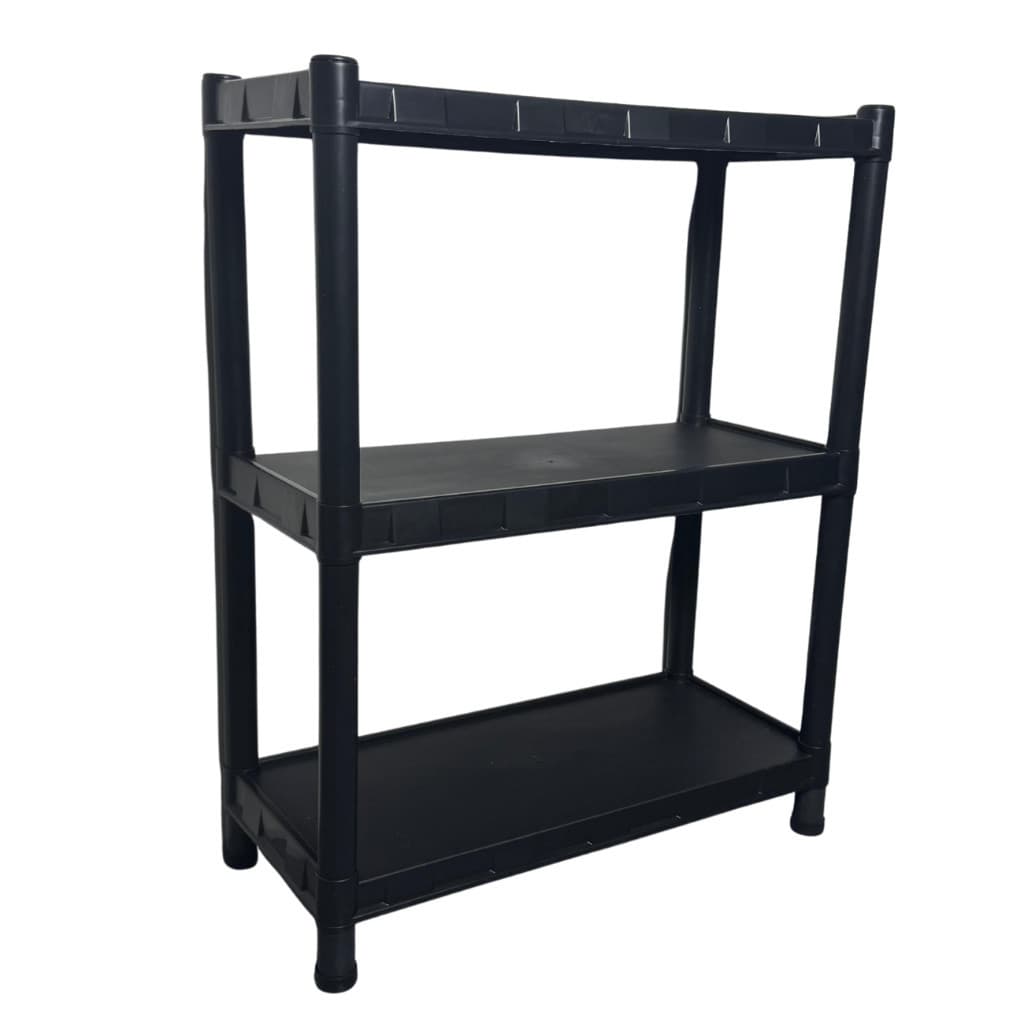Estante Prateleira Modular Multiuso Organizadora Plástico Com 3 Prateleiras Reforçado - COM PEZINHOS