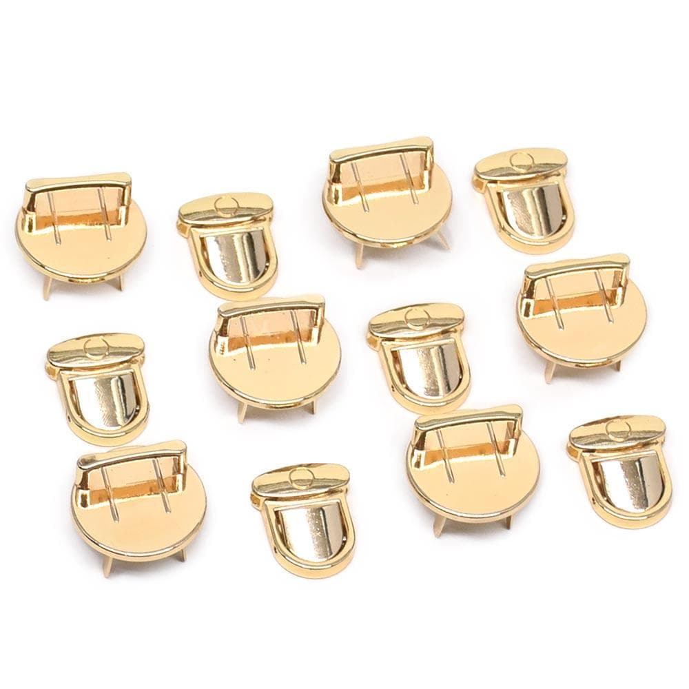 Fecho de Metal Pressão Círculo - 6 Unidades