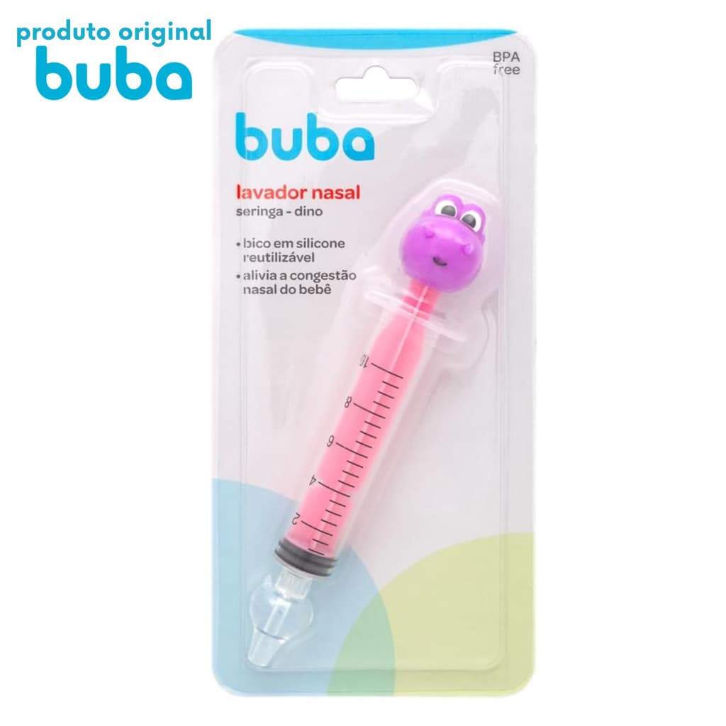 Lavador Nasal Buba Seringa Dino Roxo