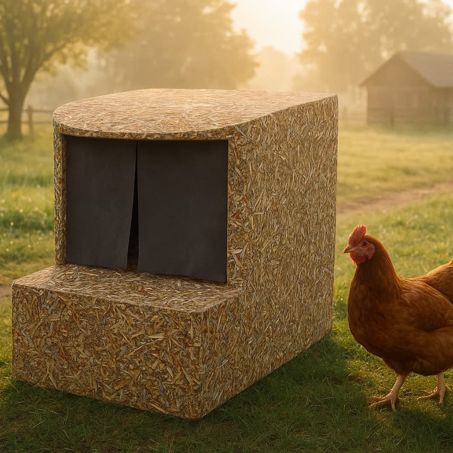 Ninho Inclinável Galinha Poedeira Madeira Resistente