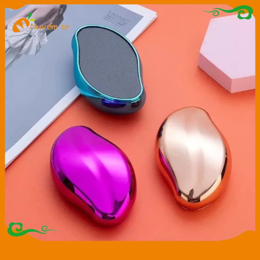 Depilador Cristal Indolor Mágico Removedor Pelo Feminino Corpo Reutilizável Esfolia Pele Fácil Limpar Eficiente - NUVEM