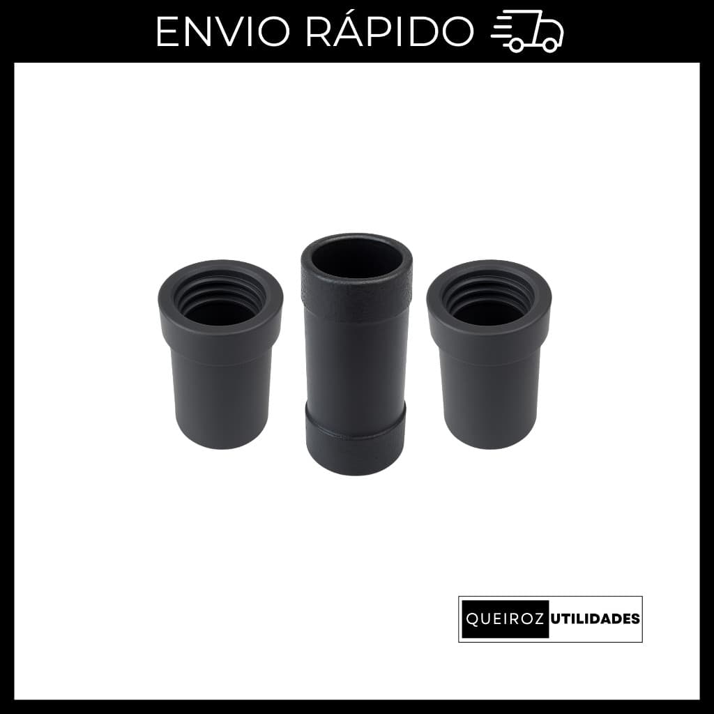 Kit Emenda 2 Luvas + 1 Conector Para Mangueira Saida Agua