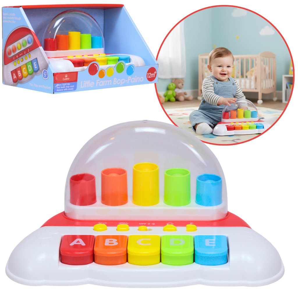 Brinquedo Piano Infantil Salta Bolinhas  Som - Castela