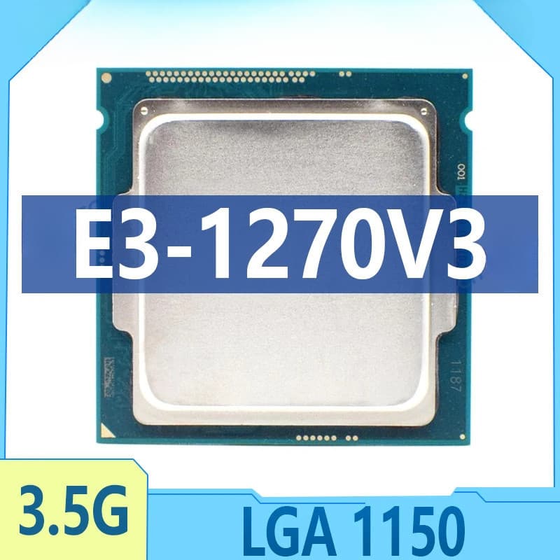 Xeon E3-1270 v3 E3 1270 v3 E3 1270v3 CPU Quad-Core com oito threads 3.5 GHz usado L2 = 1M L3 = 8M 80W LGA 1150 BVGO