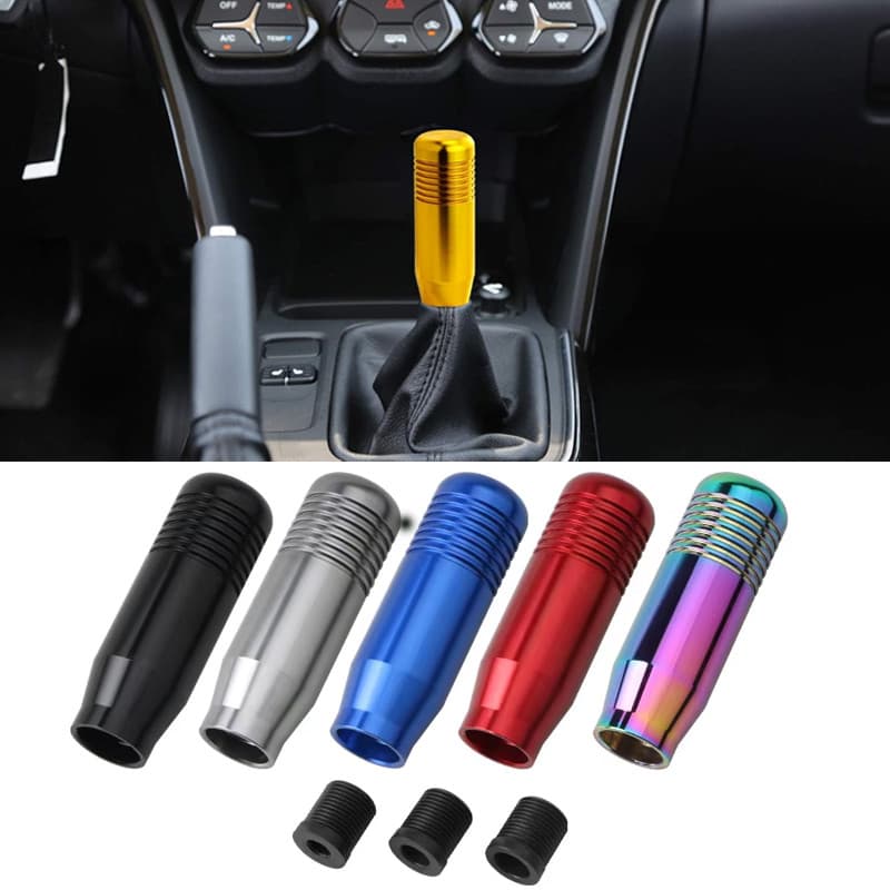 Manopla De Mudança De Marcha Manual De Alumínio Universal Para Carro , 8.5cm , 5 Cores , Transmissão , Alavanca De Câmbi