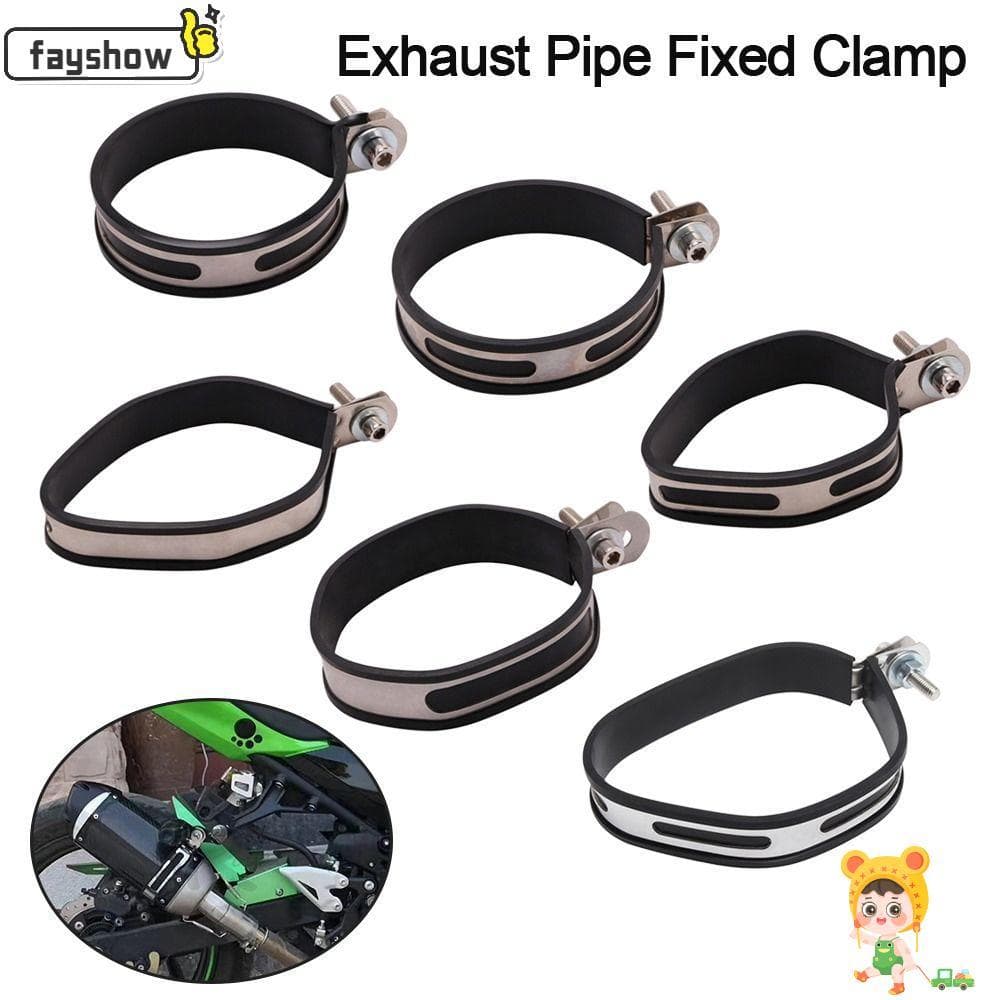 FAYSHOW Braçadeira De Escape Suporte Para Silenciador Traseiro Acessórios Moto Anel Fixo