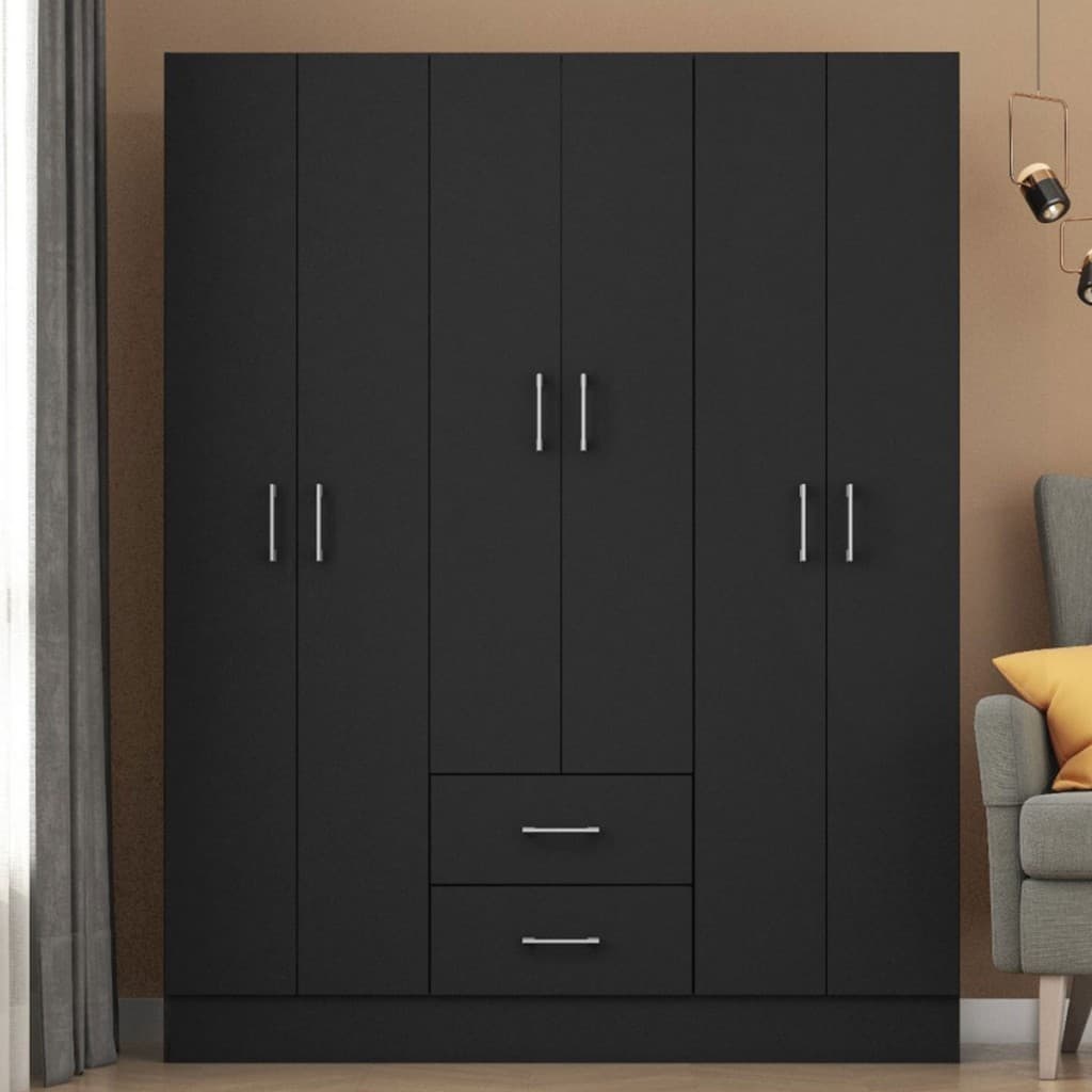 Guarda-Roupa Casal Jamaica 6 Portas 2 Gavetas - Fellicci