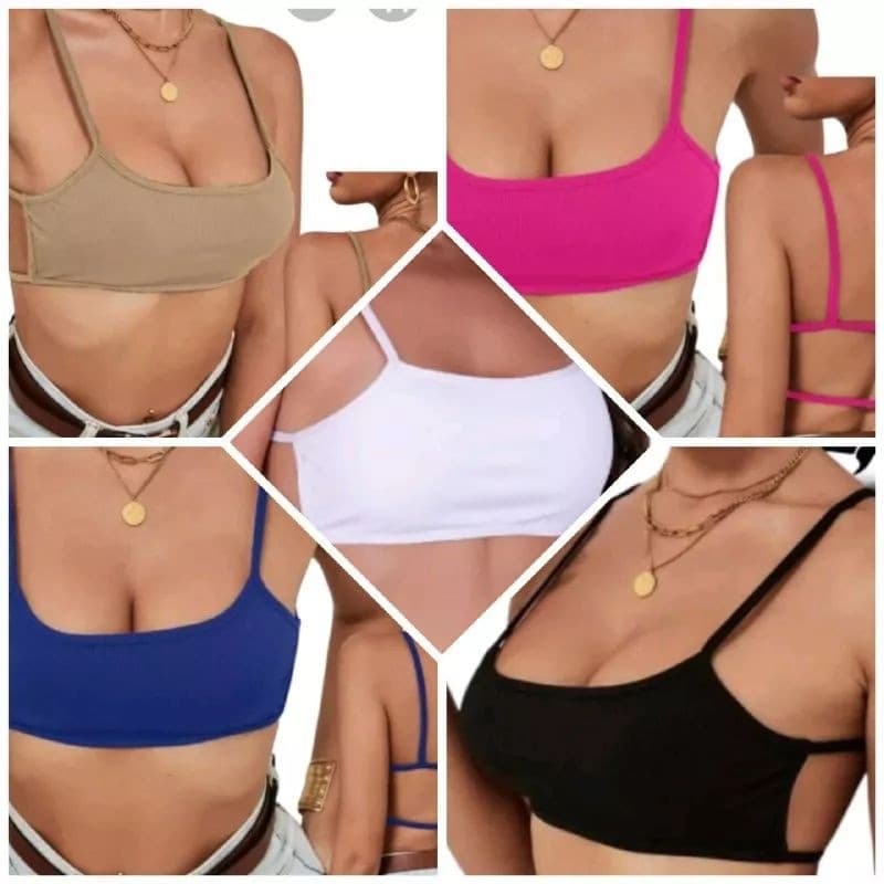 Kit 5 Top Academia Musculação Para Fitness Casual Treino