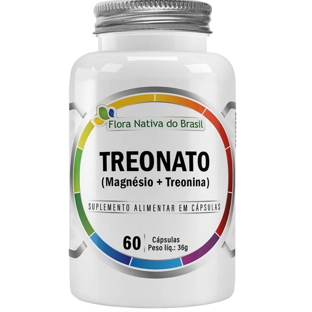 TREONATO (magnésio + treonina) 600MG 60 Cápsulas Flora Nativa