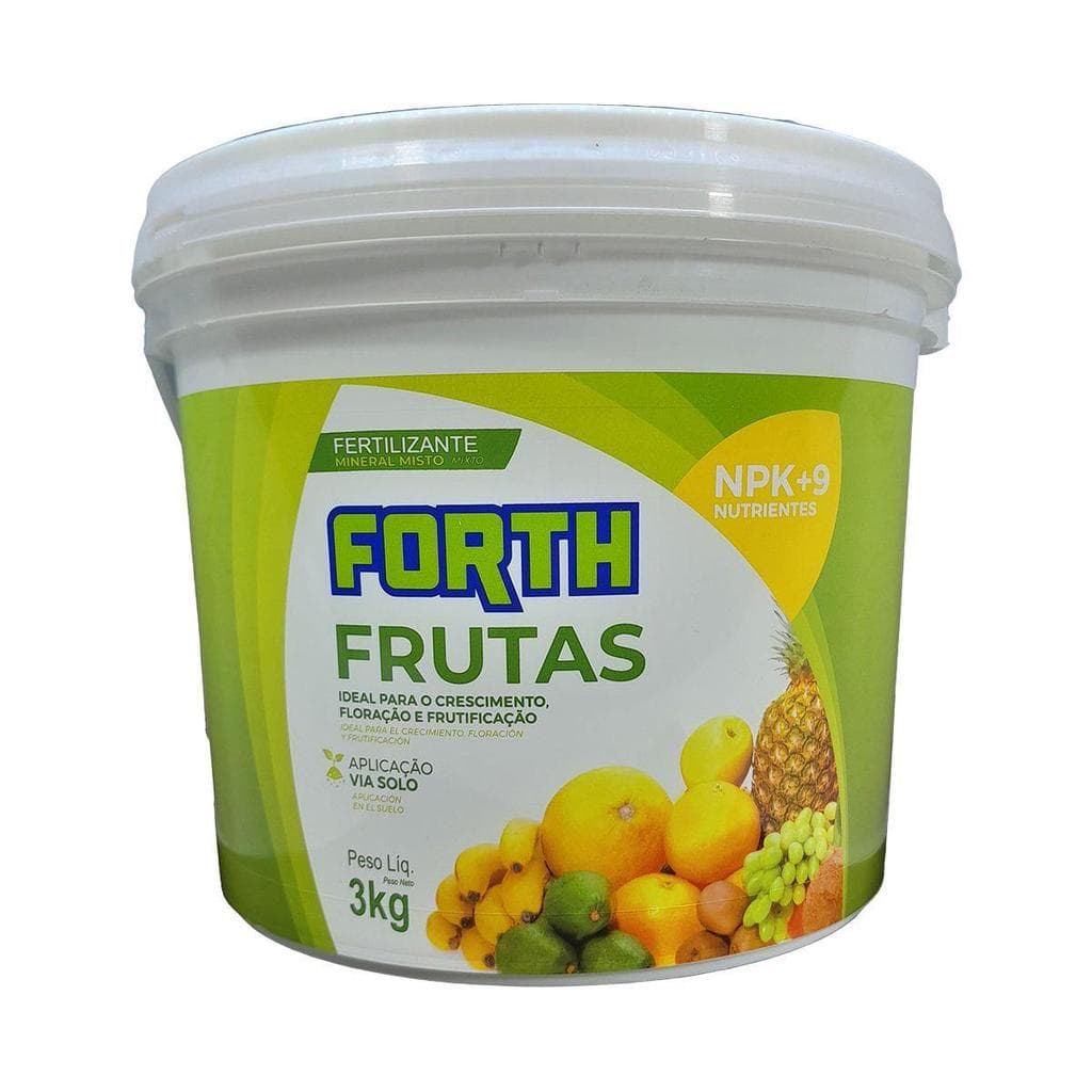 Forth Frutas Balde 3 Kg Npk+9 Nutrientes Floração Forth Jardim